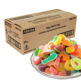Wholesale of sour sand gummy candies mixed with fruit flavor and oil-coated gummy candies per box /10kg
