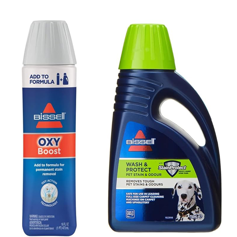 61FSMrdD2NL._AC_SX679_ Bissell 14051 Oxy Boost Carpet Cleaning Formula Enhancer & 99K5E Concentrated Formula, Pet Stain & Odour, 750ml - Image 1